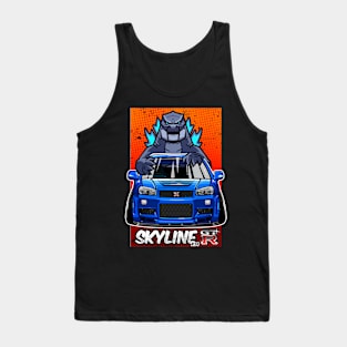 Skyline R34 front Tank Top